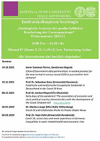 Institutskolloqium WS 21-22
