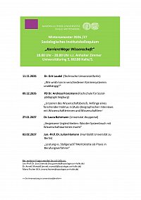 Institutskolloquium WS 2026/27